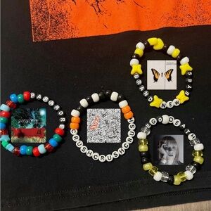 Paramore custom bracelet set of 4 custom made